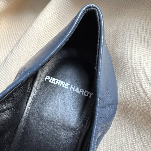 Pierre Hardy Gathered Pumps in Navy, size 38 - Picture 6 of 8